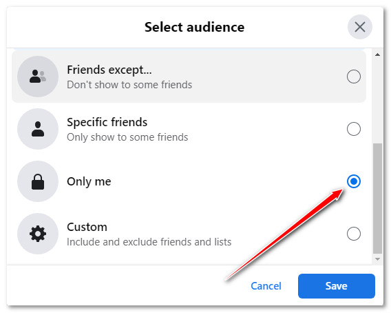 Now select any specific group of audience