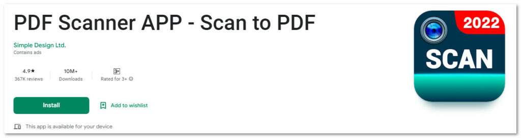 PDF Scanner APP - Scan to PDF